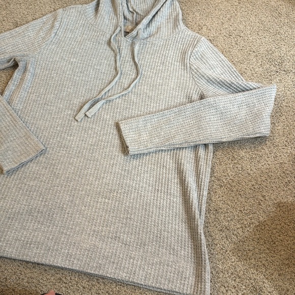 Loft Waffle Knit Hooded Shirt Size Extra Small - Picture 4 of 4